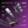 Statik 360 Pro cavo 2.0 solo USB-C; 1 m, nero