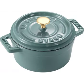 STAUB MINI COCOTTE cocotte mini in ghisa rotonda 250 ml, Eucalyptus