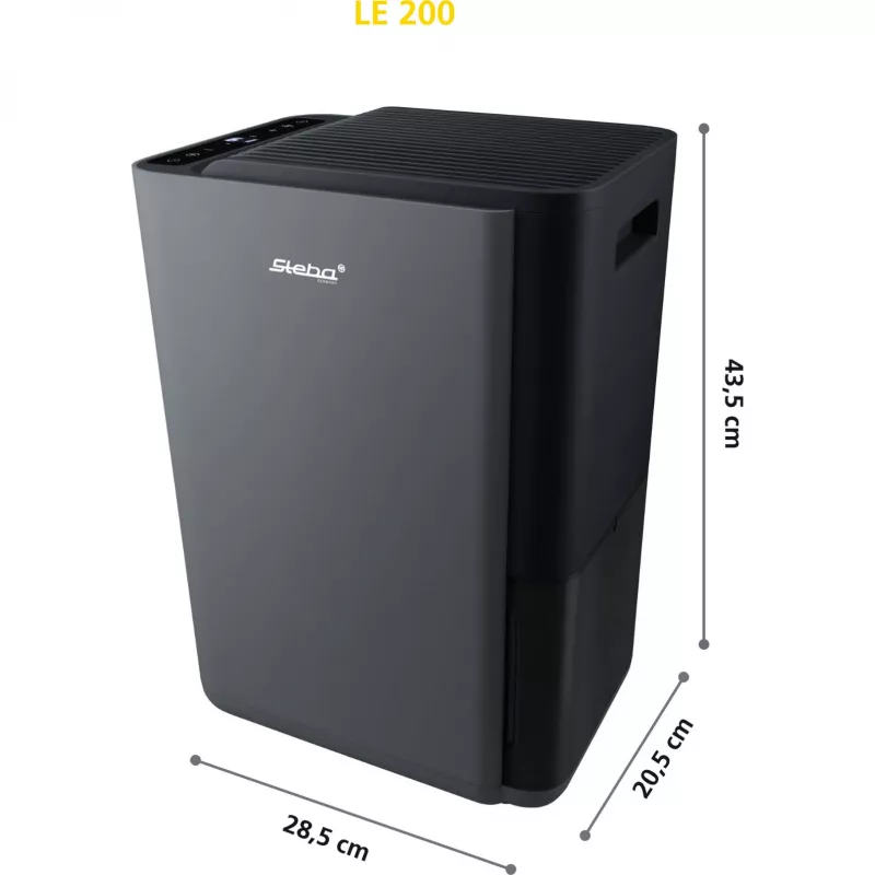 Steba LE 200 deumidificatore, serbatoio da 2 L, Nero