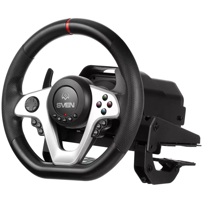 Volante SVEN GC-W1000 con pedali, cambio, force feedback, D-Pad, 17 tasti, per Xbox One/PS4/PC/X-Input