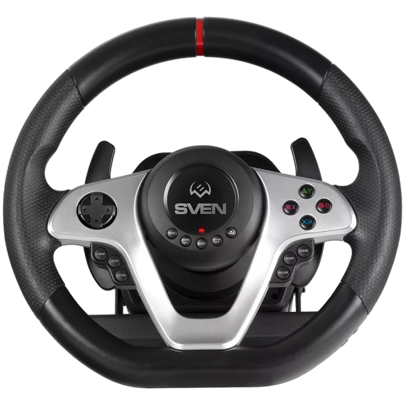 Volante SVEN GC-W1000 con pedali, cambio, force feedback, D-Pad, 17 tasti, per Xbox One/PS4/PC/X-Input