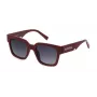 STING SST459-520G96 Occhiali da sole unisex, montatura nera, lenti grigie, 52 mm