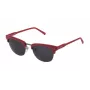 STING Occhiali da sole unisex SST02551568F rettangolari montatura nero lucido lenti grigio sfumato 51/20/145 mm