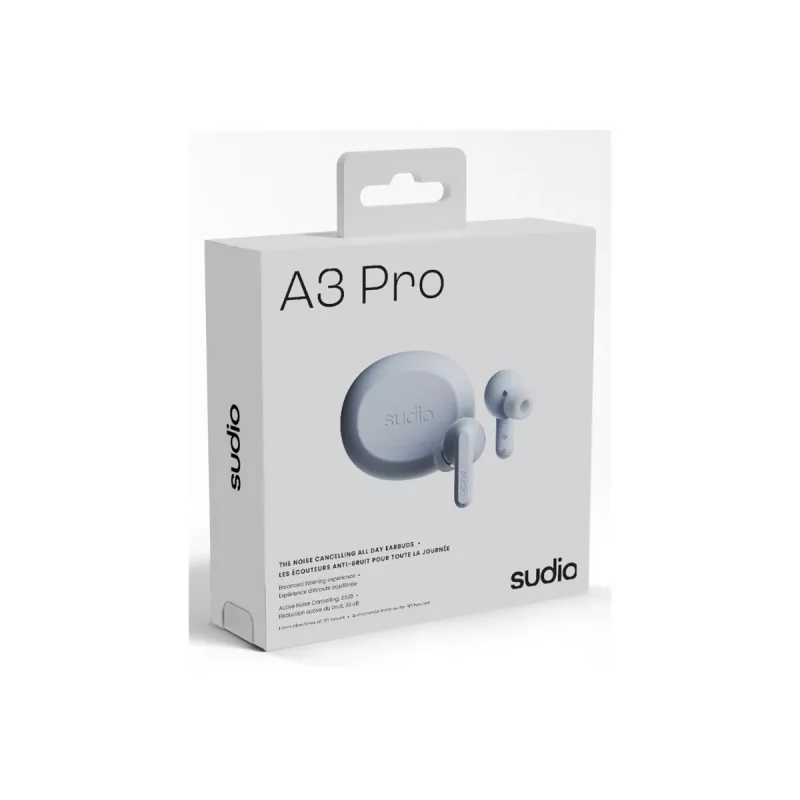 Sudio A3 Pro auricolari wireless, Bluetooth 5.4, Powder Blue