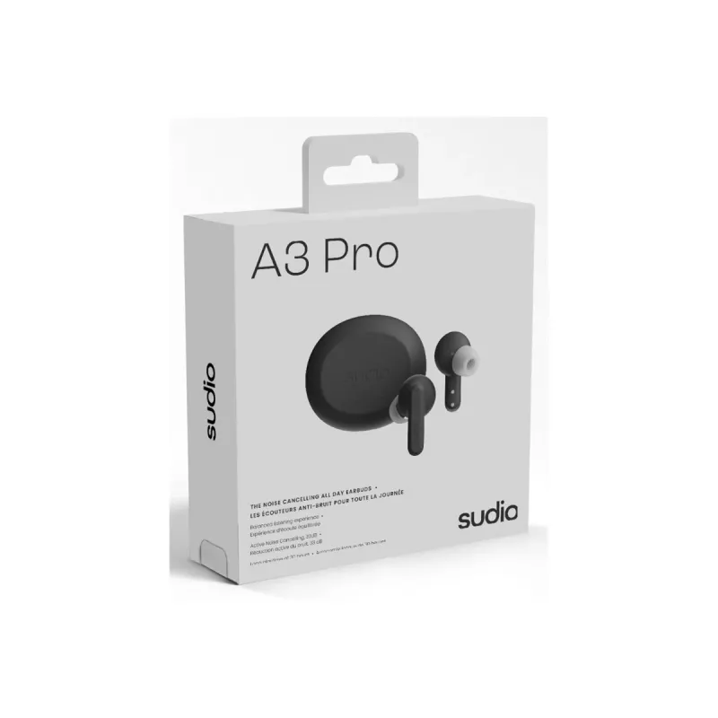 Sudio A3 Pro auricolari wireless, Bluetooth 5.4, Cloudy Black
