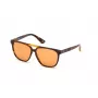 Occhiali da sole WEB EYEWEAR unisex WE0263-5956J quadrati Havana montatura in acetato lenti in policarbonato verdi 59/13/145 mm UV400