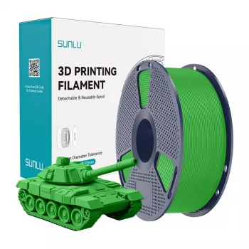 SUNLU PLA+ High-Speed filamento per stampante 3D, verde, 1,75 mm, 1 kg