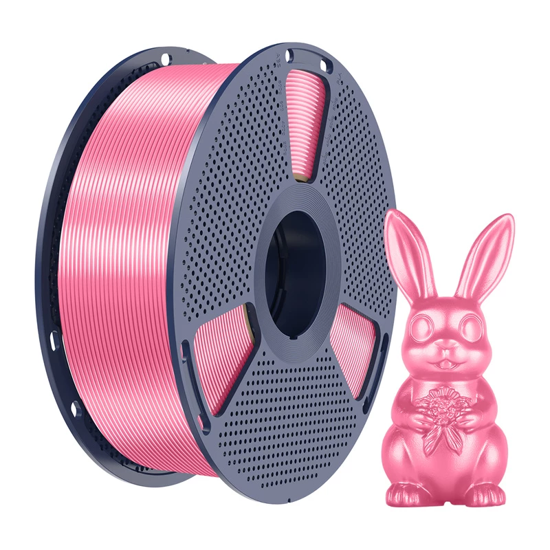 Sunlu PLA+ Silk filamento 1,75 mm rosa 1 kg – finitura seta ad alta lucentezza per stampanti 3D FDM