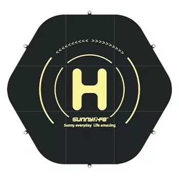 Sunnylife TJP10 Piastra di atterraggio esagonale per drone 110 cm double-face arancione/blu