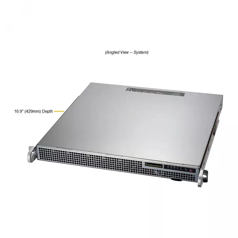 Super Micro 1U Rackmount Server Barebone AS-1015A-MT, H13SAE-MF, 4x 2,5