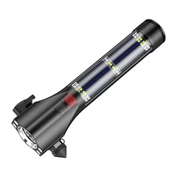SUPERFIRE D30 Torcia multifunzione 1500 lumen IP44 USB-C ricaricabile powerbank fondo magnetico