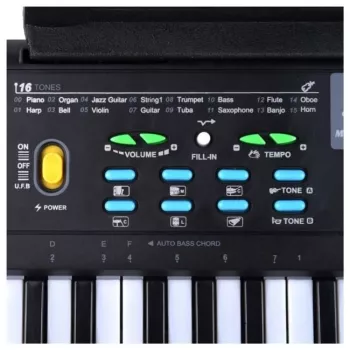 SUPRIMO 605 UFB Tastiera con microfono per imparare a suonare, per bambini
