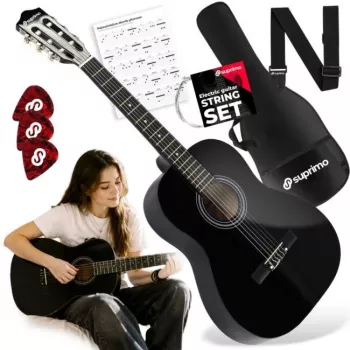 Suprimo CG34 BK Chitarra classica 3/4 36