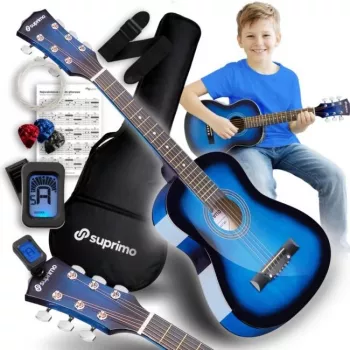 SUPRIMO JRA SET BB chitarra acustica 1/4 Blueburst