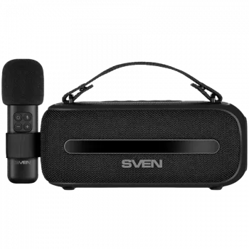 Altoparlante SVEN PS-255, nero (12W, Bluetooth, FM, USB, microfono karaoke, 3600mAh)