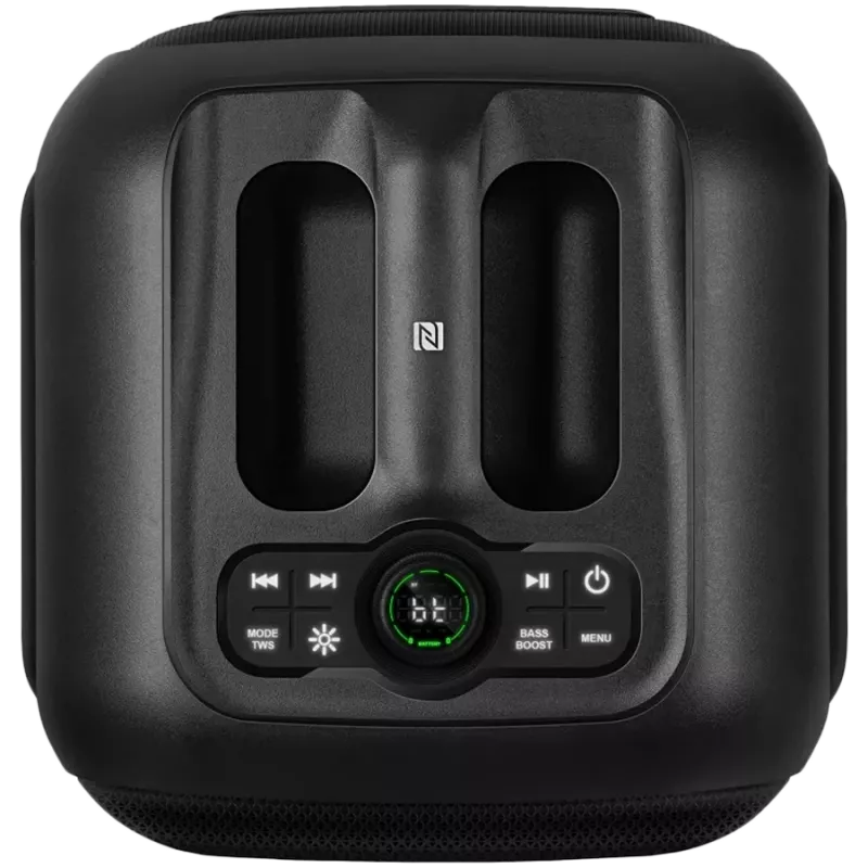 SVEN PS-880 altoparlante Bluetooth portatile, 110W RMS, TWS, FM, USB, microSD, display LED, batteria ricaricabile al litio, nero