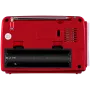 SVEN SRP-150 altoparlante portatile, rosso (3W, Bluetooth, FM/AM/SW, USB, microSD, torcia, batteria)
