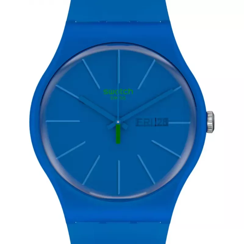 Swatch Orologio uomo New Gent SO29N700 blu bioceramica 41mm
