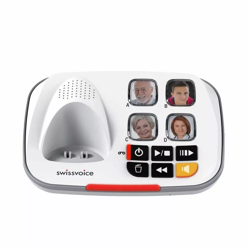 Swissvoice Xtra 2355 telefono cordless DECT con segreteria telefonica e identificazione del chiamante, bianco