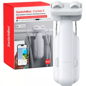 Switchbot Curtain Rod 3 (2025) motore intelligente per tende bianco