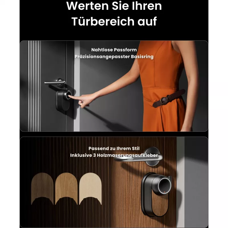 SwitchBot Ultra Touch Bundle, serratura intelligente con Hub Mini Matter, tastierino e card, Bianco