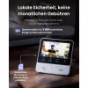 Switchbot SWB VDB-M-SW - Videocitofono WiFi con display a colori da 4,3 pollici (bianco/argento)