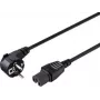 Sygonix SY-5043444 cavo di alimentazione per apparecchi riscaldanti Schuko a IEC C15 2 m nero