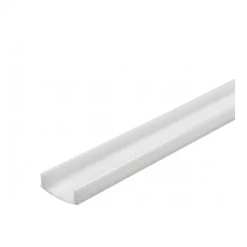 Synergy 21 Copertura diffusore per profilo a U LED Opale per ALU068-R, ALU069-R, ALU070-R, 2000mm, Plastica, Snap-on