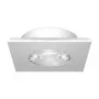 SYNERGY21 Helios LED faretto da incasso a soffitto bianco quadrato bianco caldo 5W 350lm 3000K