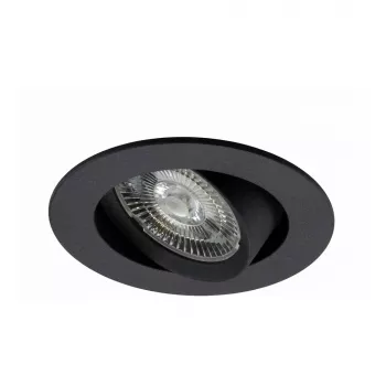 SYNERGY21 Helios LED faretto da incasso a soffitto nero rotondo orientabile bianco caldo 5W 400lm 2700K