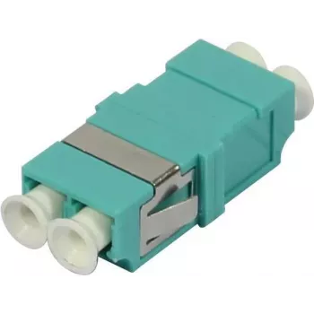 SYNERGY21 Adattatore in fibra ottica LC duplex multimodale, 50/125µm, aqua, senza flangia S215481