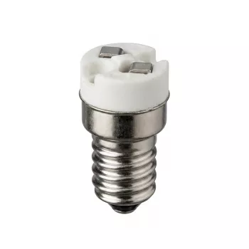 SYNERGY21 adattatore LED E14 su GX5.3 per lampade LED, bianco