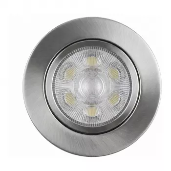 SYNERGY21 faretto LED da incasso a soffitto Helios argento - rotondo + orientabile - bianco caldo