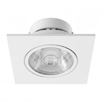 SYNERGY21 LED faretto da incasso a soffitto Helios bianco - quadrato + orientabile - bianco caldo