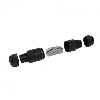 Synergy21 Connettore per cavi da esterno IP68 1:1 con morsetto a 2 poli