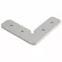 SYNERGY21 S21-LED-PR240099 Connettore ad angolo a 90° per profili LED a U ALU143/ALU144/ALU145/ALU146, alluminio anodizzato, argento
