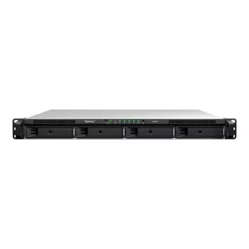 Synology RS826+ NAS rackmount 1U 4 vani, AMD Ryzen V1500B, 4GB DDR4 ECC, 4x 1GbE, senza dischi