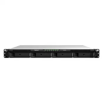 Synology RackStation RS826RP+ NAS rackmount 4-Bay 1U, AMD Ryzen V1500B, 4GB DDR4 ECC, 4x 1GbE, alimentatore ridondante