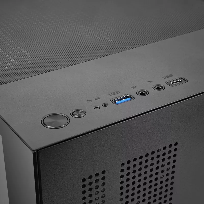 TACENS MARS MC-CUBE case Micro-ATX, nero, vetro temperato, ARGB, USB-C
