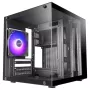 TACENS MARS MC-CUBE case Micro-ATX, nero, vetro temperato, ARGB, USB-C
