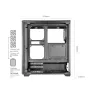 TACENS MARS MC-QUANTUM case Mid-Tower ATX con 3 ventole FDB da 120mm + 1 ventola ARGB da 120mm, USB-C, vetro temperato, nero
