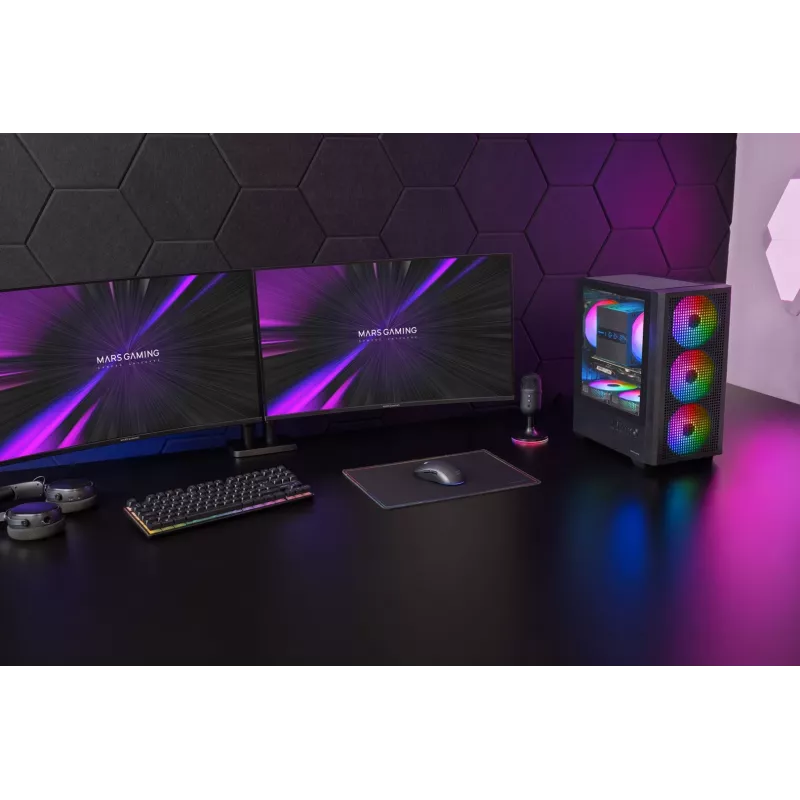 TACENS MARS MC-VECTOR Case tower Micro-ATX 4xARGB USB-C