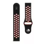 Cinturino tattico in silicone doppio 20 mm nero rosso