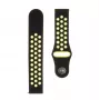 Cinturino doppio in silicone tattico 20mm nero giallo