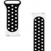 Cinturino doppio in silicone per orologio tattico 20mm bianco nero