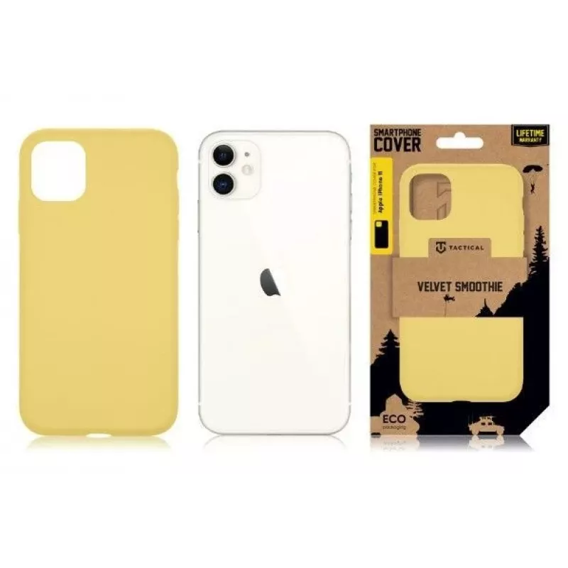 Tactical custodia Velvet Smoothie per Apple iPhone 11 giallo