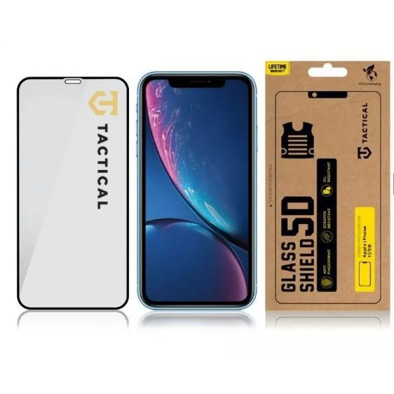 Tactical Apple iPhone 11/XR Glass 2.5D Full Glue nero