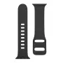 Cinturino in silicone tattico per Apple Watch 38/40/41mm con fibbia ad ardiglione nero