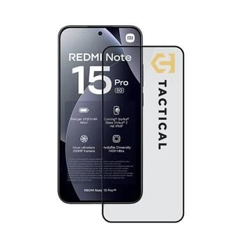 Tactical Glass Shield 5D Pellicola protettiva in vetro temperato per Xiaomi Redmi Note 15 Pro+ nero