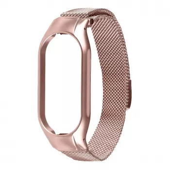 Tactical Xiaomi cinturino Loop Magnetic Steel per Mi Band 7 rosa